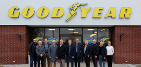 Fountain Tire exec team at Napanee store